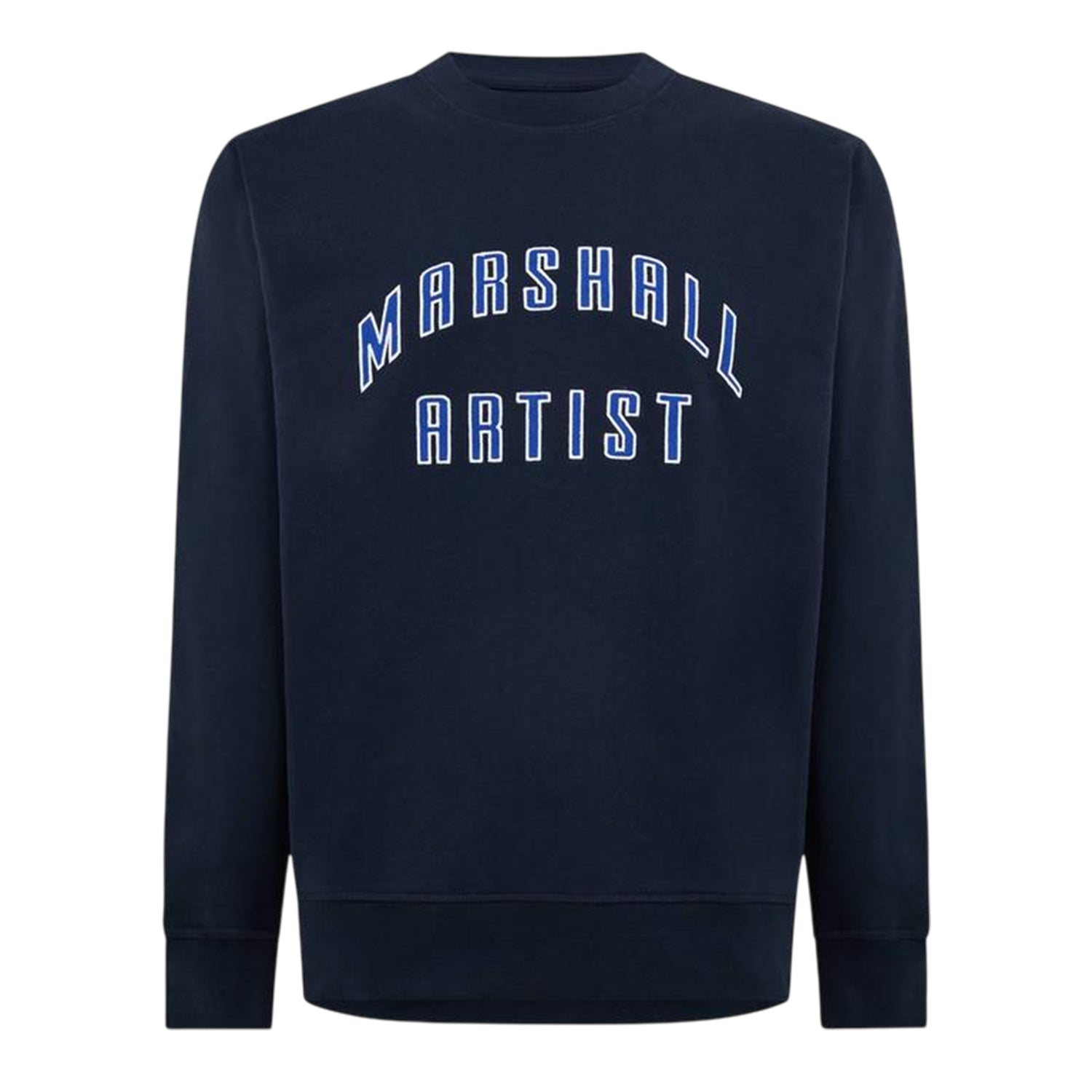 Navy - Front - Marshall Artist Mens Detroit Letter Sweatshirt