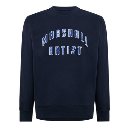 Navy - Front - Marshall Artist Mens Detroit Letter Sweatshirt