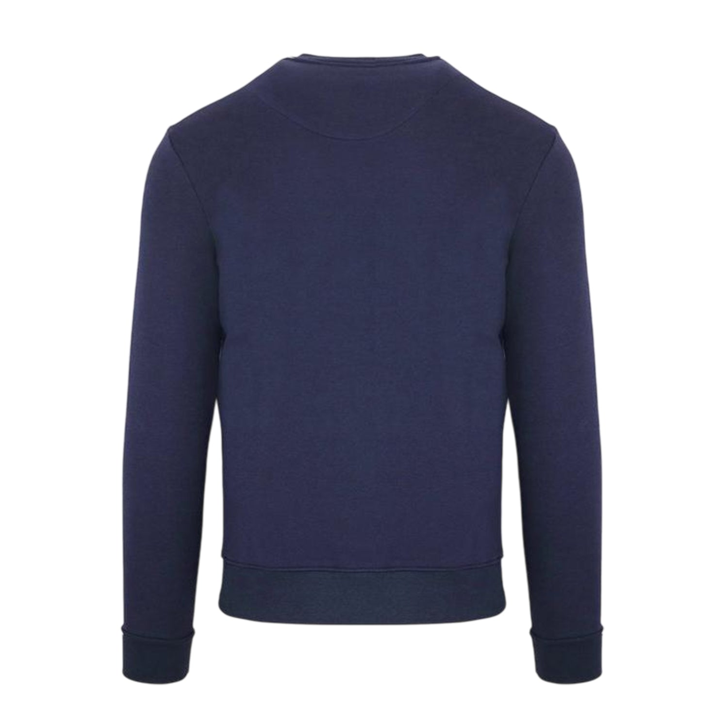 Navy - Back - Aquascutum Mens Lettering Crew Neck Sweatshirt