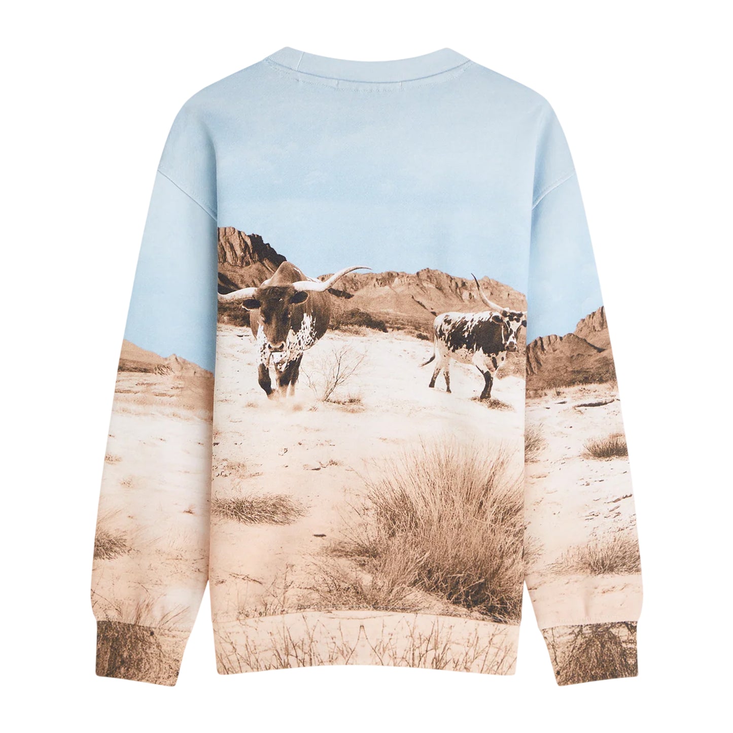 Multicoloured - Back - Scotch Childrens-Kids Desert Crew Neck Relaxed Fit Sweatshirt