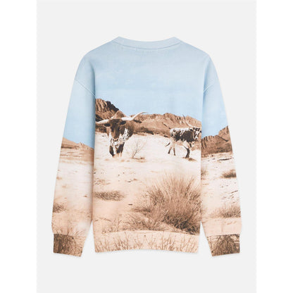 Multicoloured - Side - Scotch Childrens-Kids Desert Crew Neck Relaxed Fit Sweatshirt
