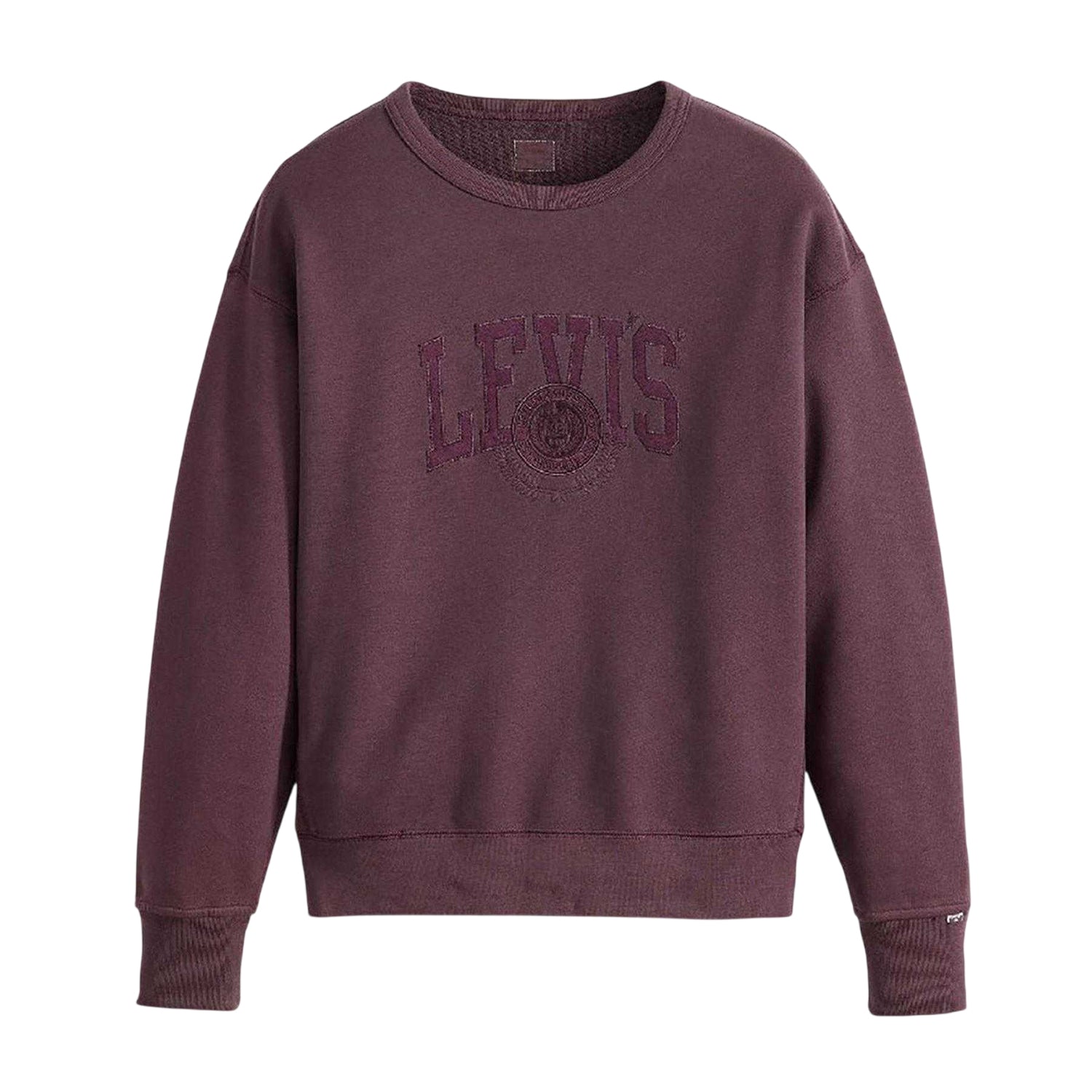 Plum Perfect - Front - Levis Womens-Ladies Graphic Crew Neck Sweatshirt