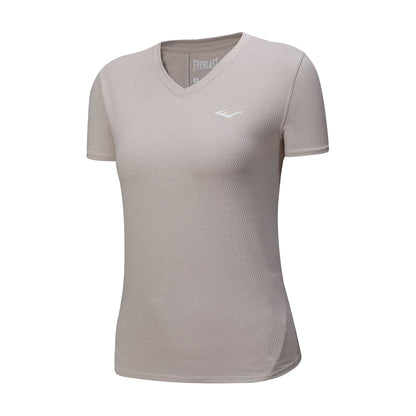Grey - Front - Everlast Womens-Ladies Tech V Neck Workout T-Shirt