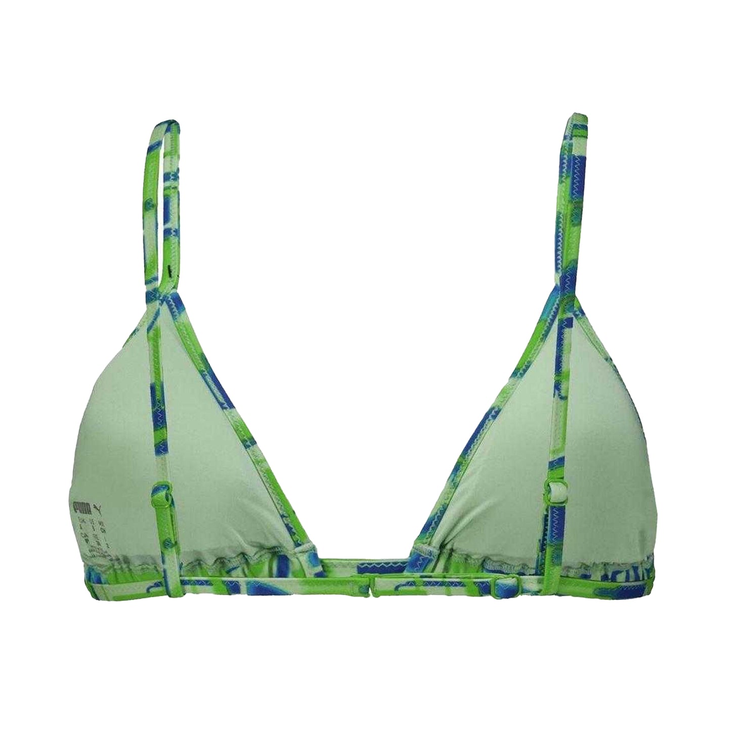 Green - Back - Puma Womens-Ladies Triangle Cups Bikini