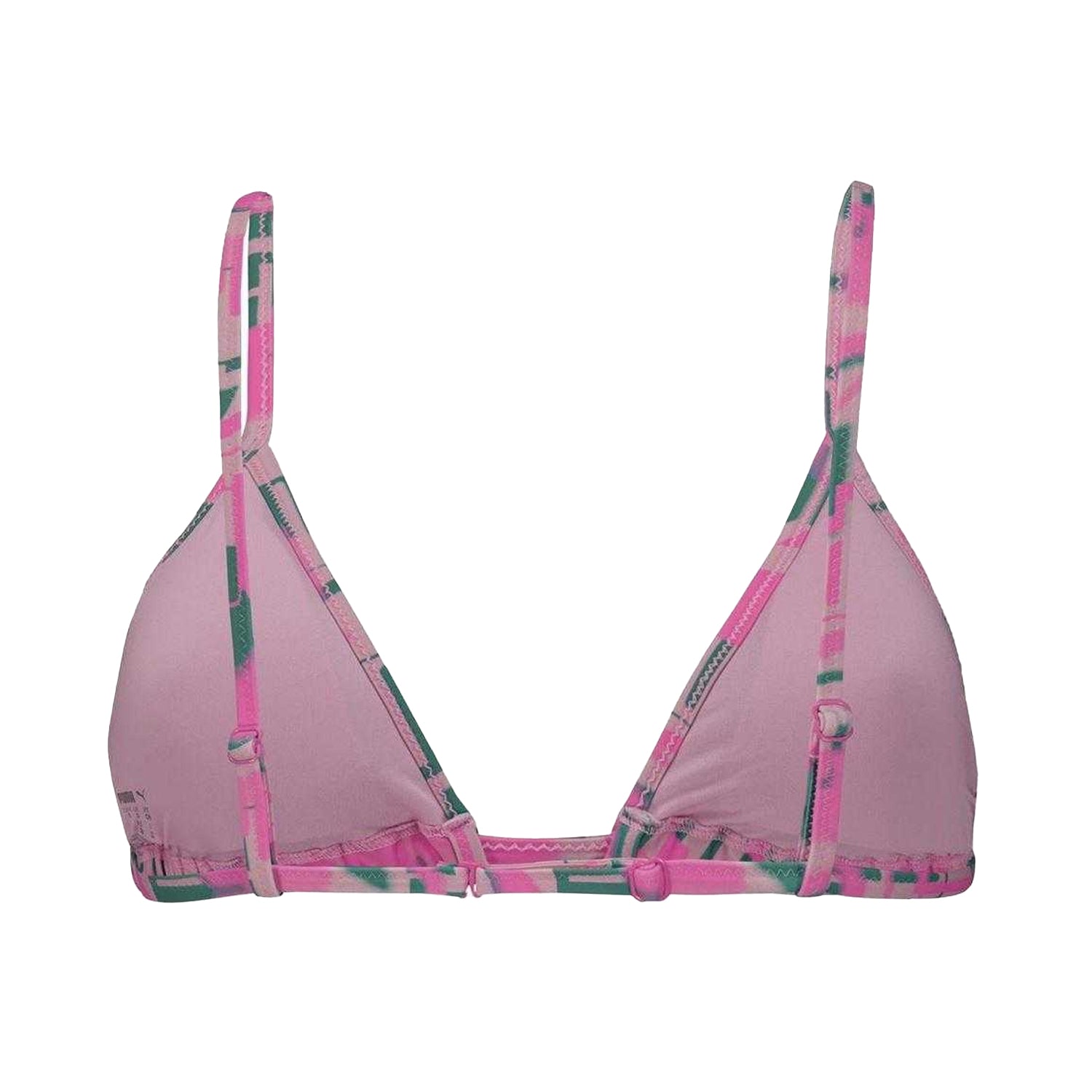 Pink - Back - Puma Womens-Ladies Triangle Cups Bikini
