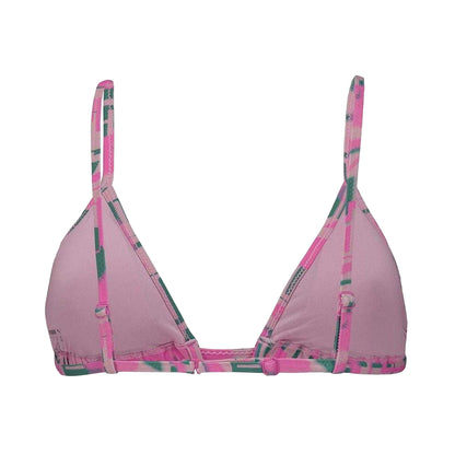 Pink - Back - Puma Womens-Ladies Triangle Cups Bikini