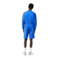 Blue - Back - Lacoste Mens Fleece Stripe Logo Shorts