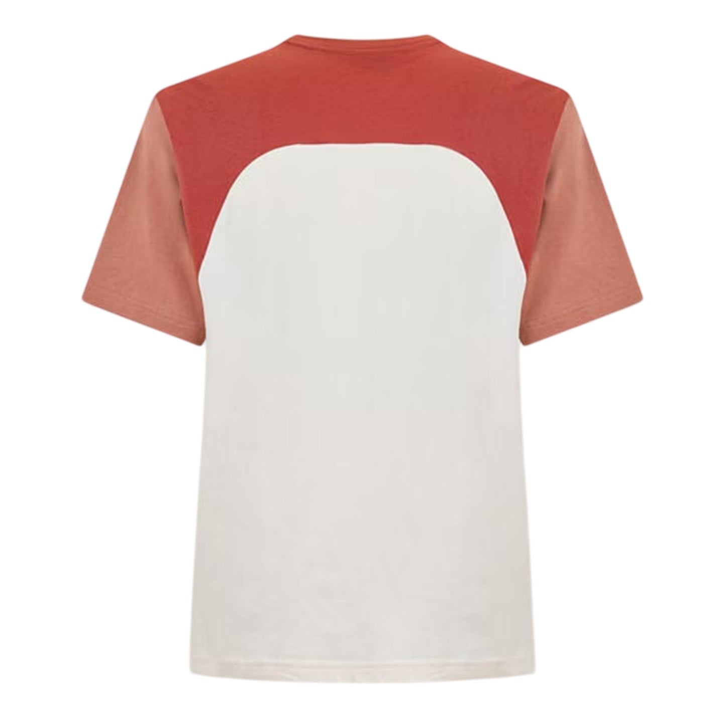 White-Brown-Light Brown - Back - Lacoste Mens Colour Block Cotton T-Shirt