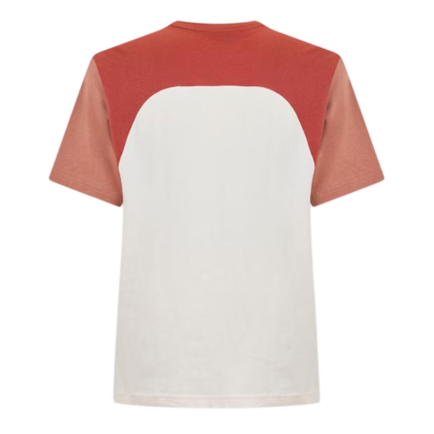 White-Brown-Light Brown - Back - Lacoste Mens Colour Block Cotton T-Shirt