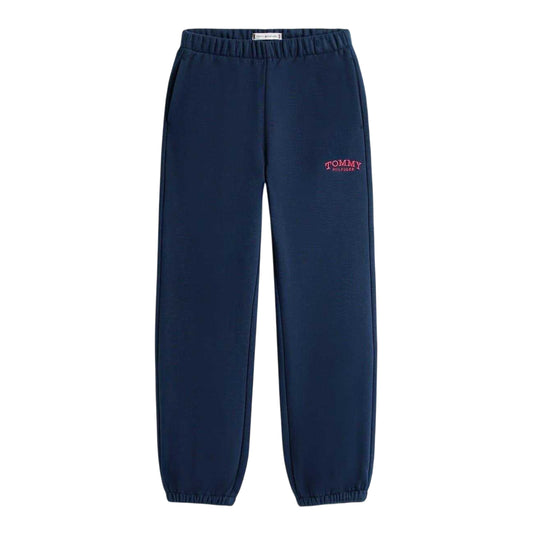Navy - Front - Tommy Hilfiger Childrens-Kids Monotype Sweatpants