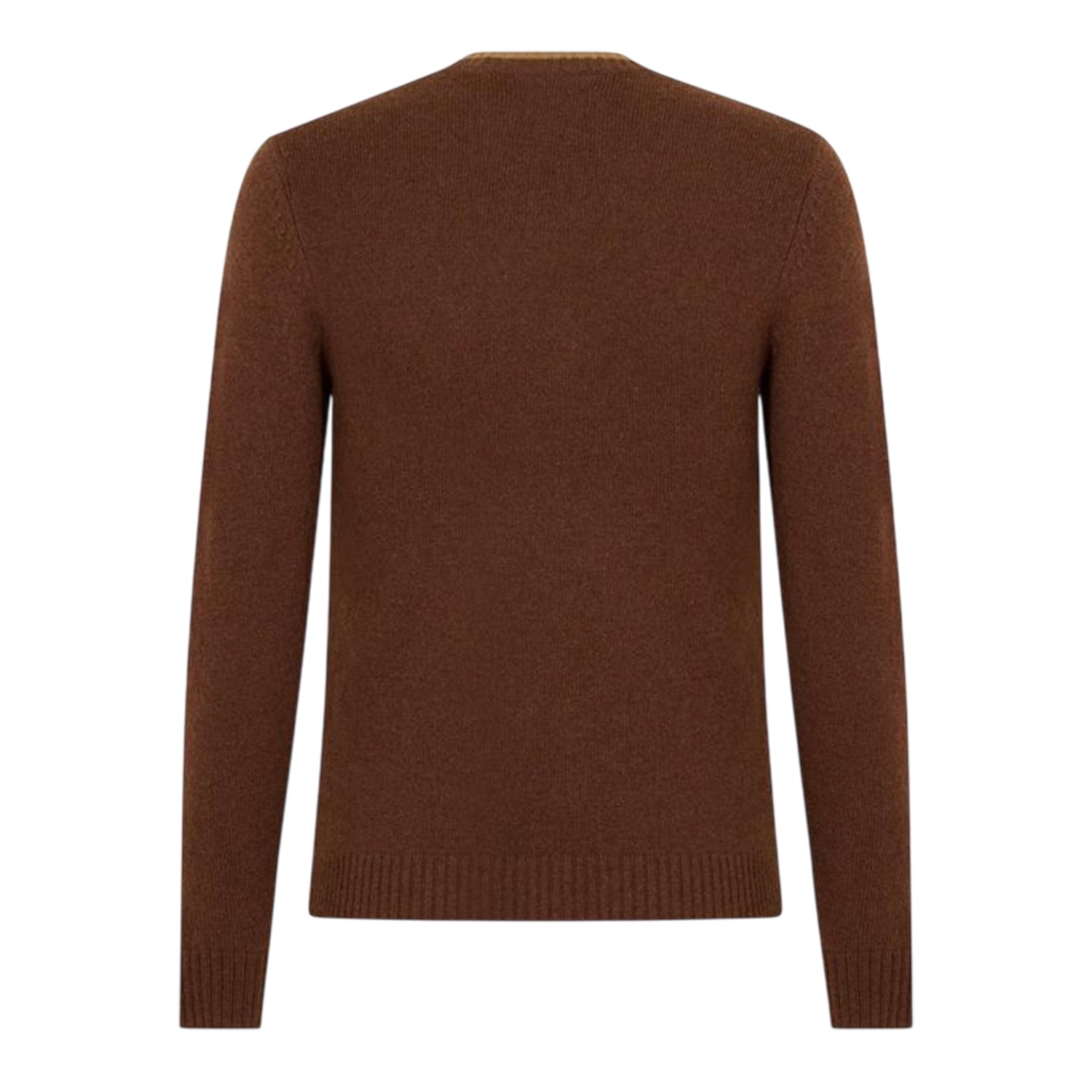 Brown - Back - Levis Mens Batwing Logo Crew Neck Jumper
