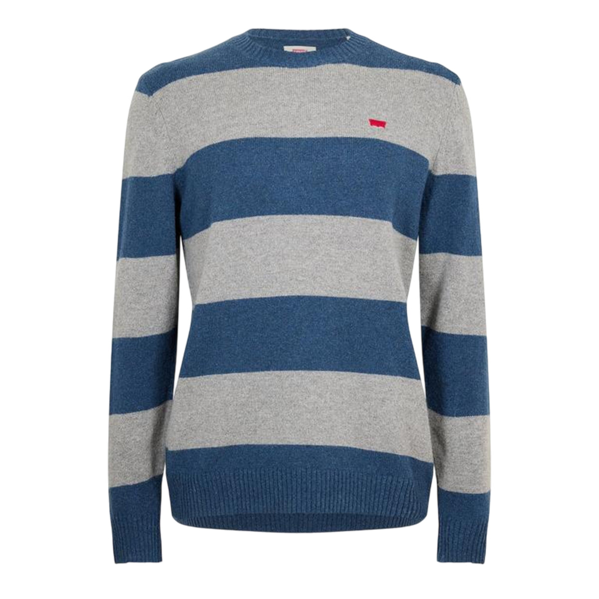 Sargasso Sea - Front - Levis Mens Batwing Logo Crew Neck Jumper