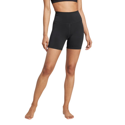 Black - Side - Adidas Womens-Ladies All Me Essentials Shorts