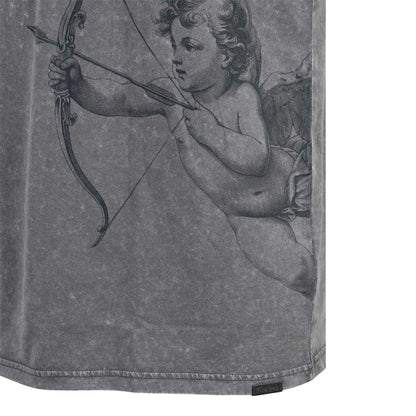 Washed Grey - Side - Firetrap Mens Cupid Acid Wash Oversized T-Shirt