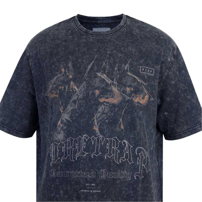 Washed Black - Lifestyle - Firetrap Mens Cupid Acid Wash Oversized T-Shirt