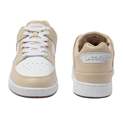 White - Pack Shot - Lacoste Mens Court Cage Leather Trainers
