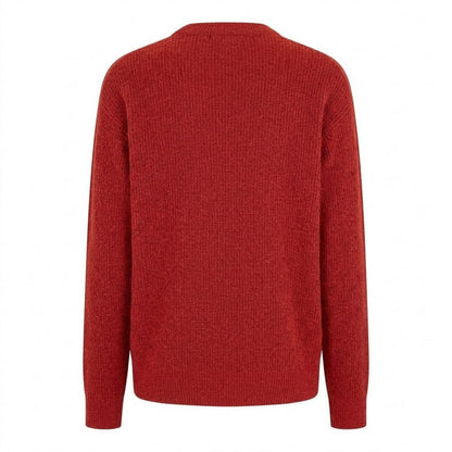 Red - Back - Boss Mens Crew Neck Sweater Top