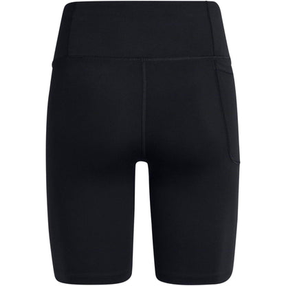 Black - Back - Under Armour Womens-Ladies Motion Performance High Waist Shorts