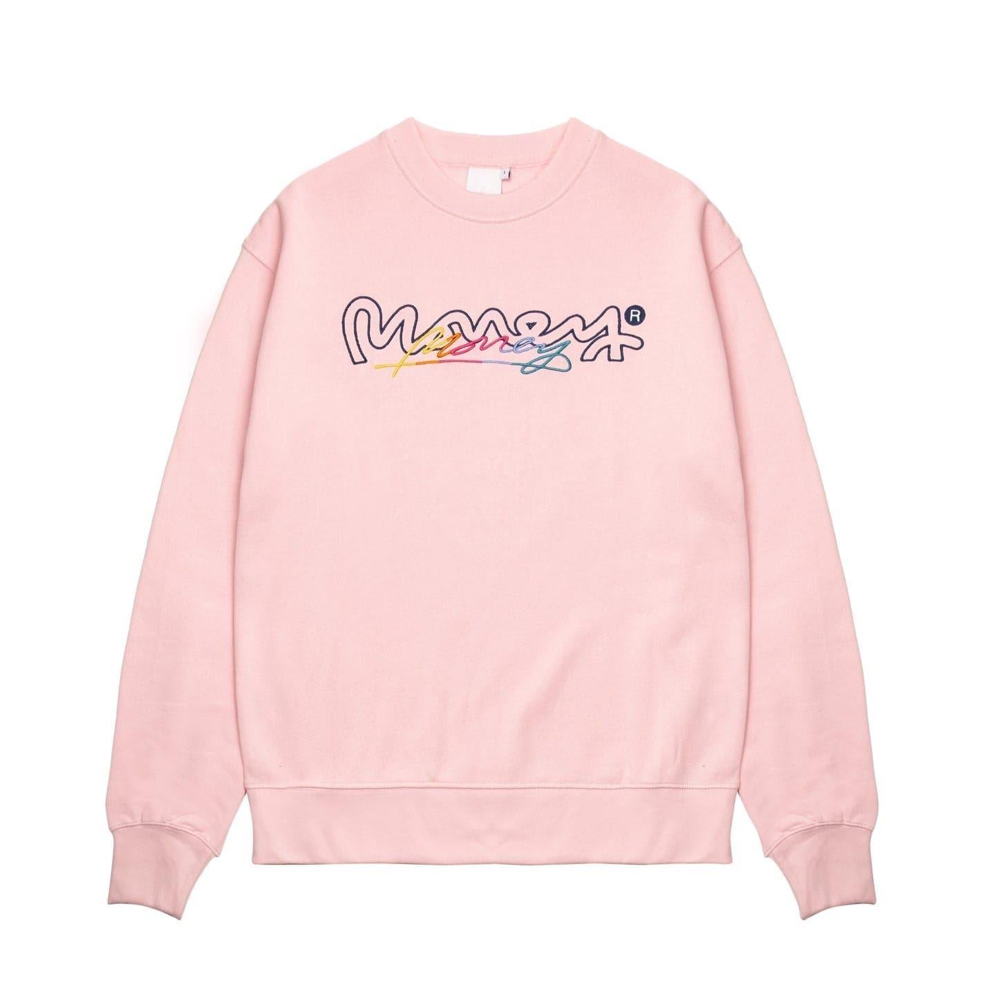 Rose Pink - Back - Money Unisex Adult Vice Crew Sweatshirt and Shorts Set