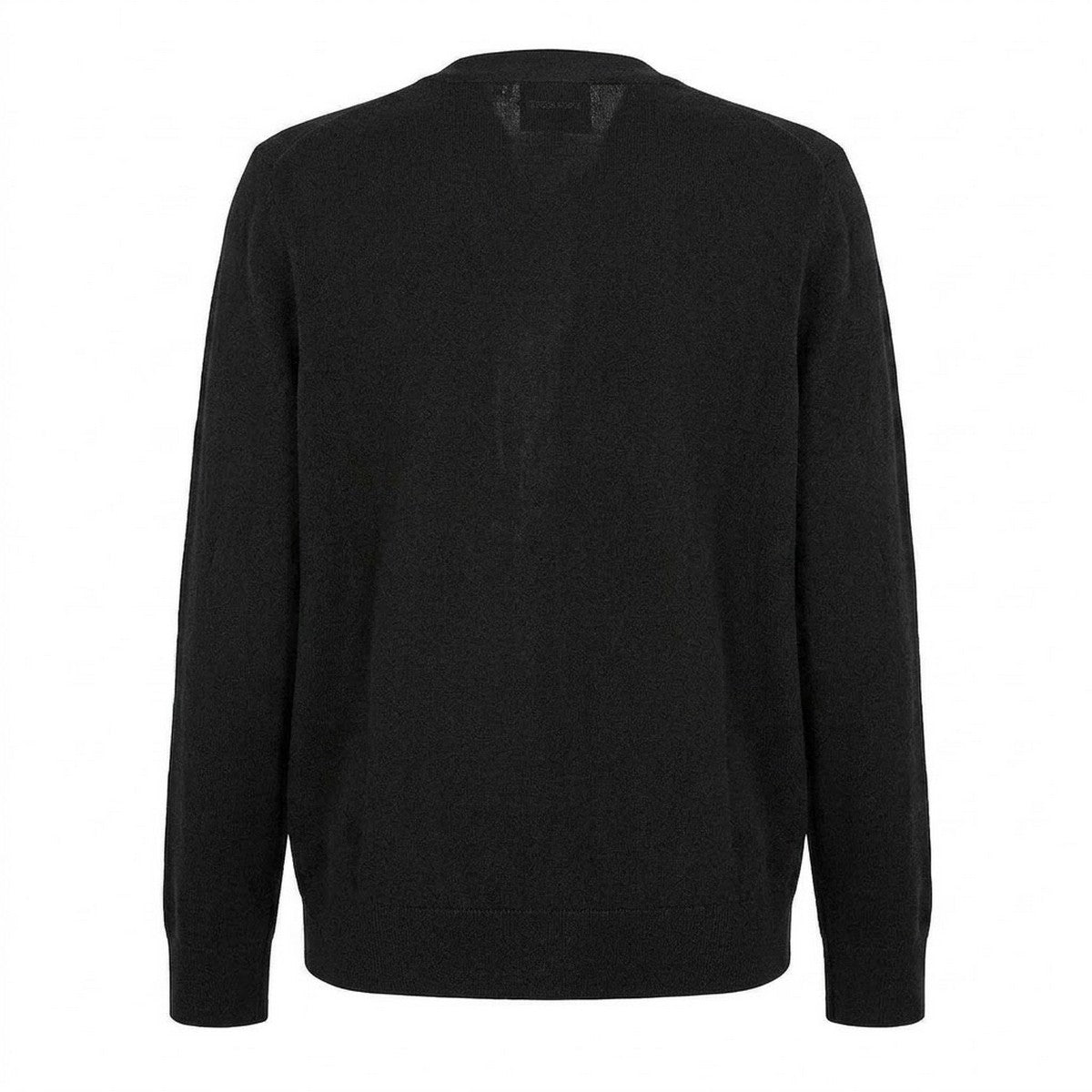 Jet Black - Back - Lyle & Scott Mens V Neck Cardigan
