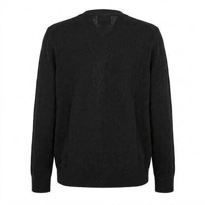 Jet Black - Back - Lyle & Scott Mens V Neck Cardigan