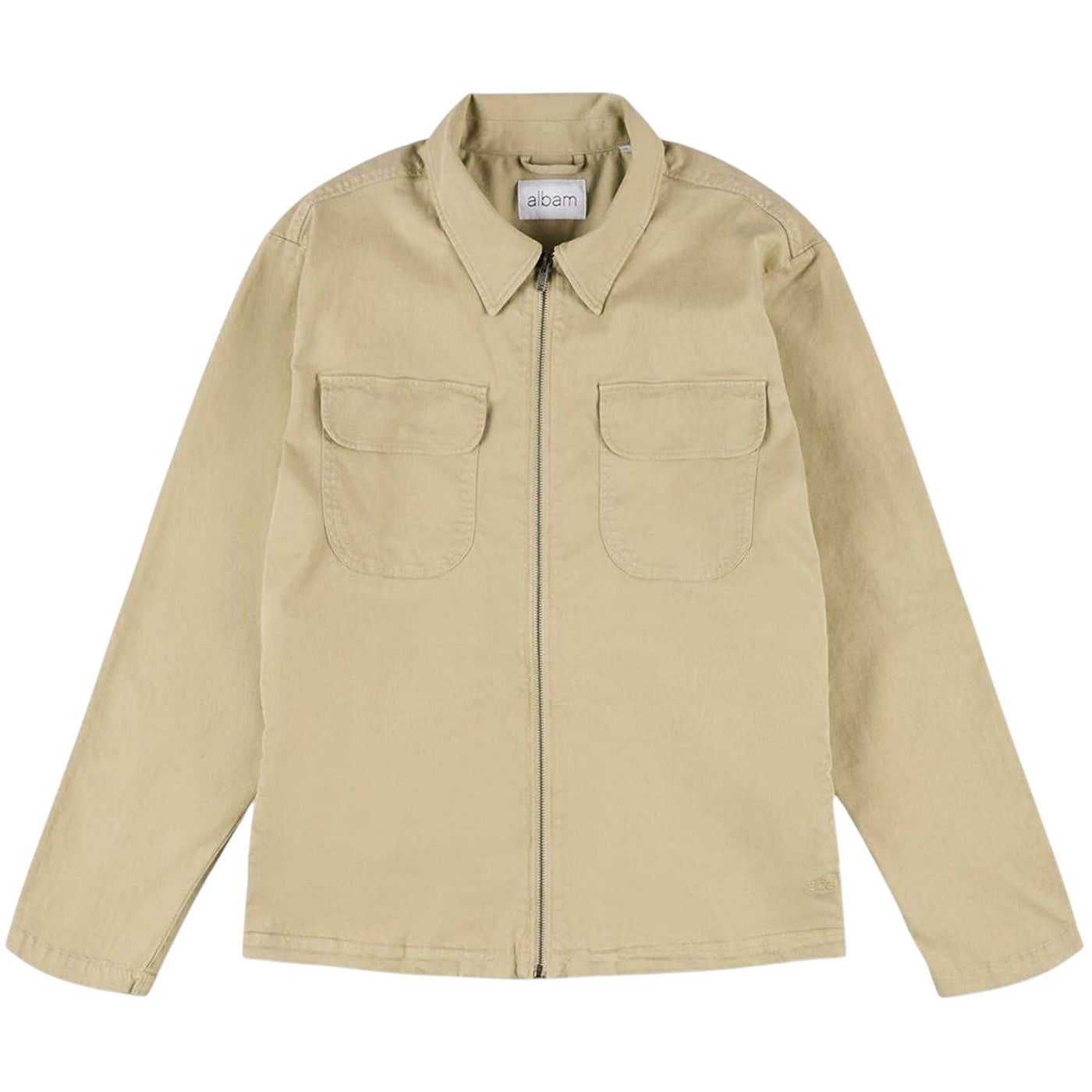 Taupe - Front - Albam Mens Harrington Jacket