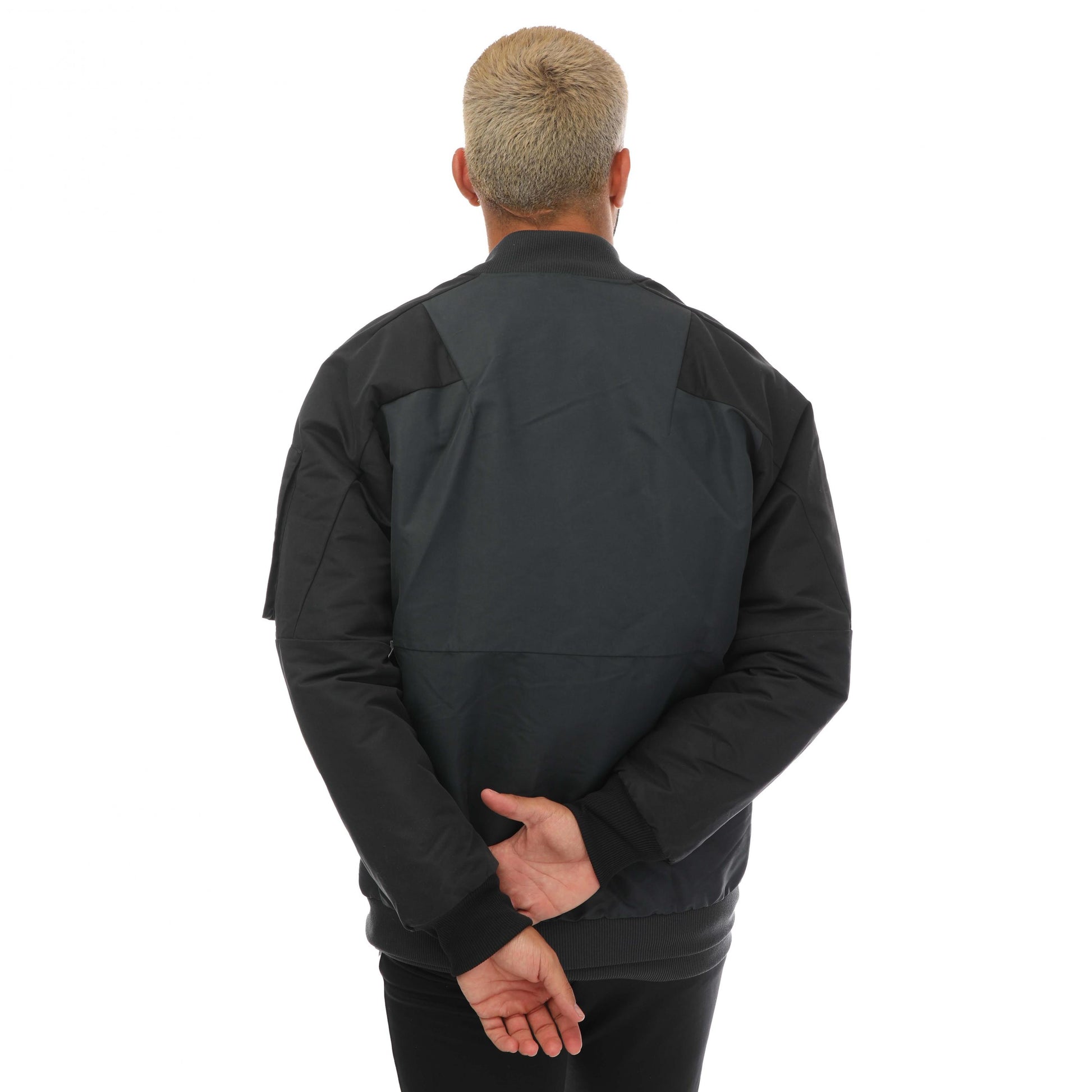 Black - Back - Adidas Mens 2022-23 Juventus FC Travel Jacket