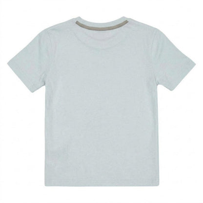 Blue - Back - Farah Boys Embroidered Logo T-Shirt