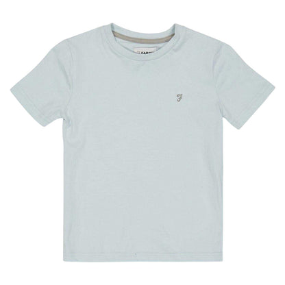 Blue - Front - Farah Boys Embroidered Logo T-Shirt