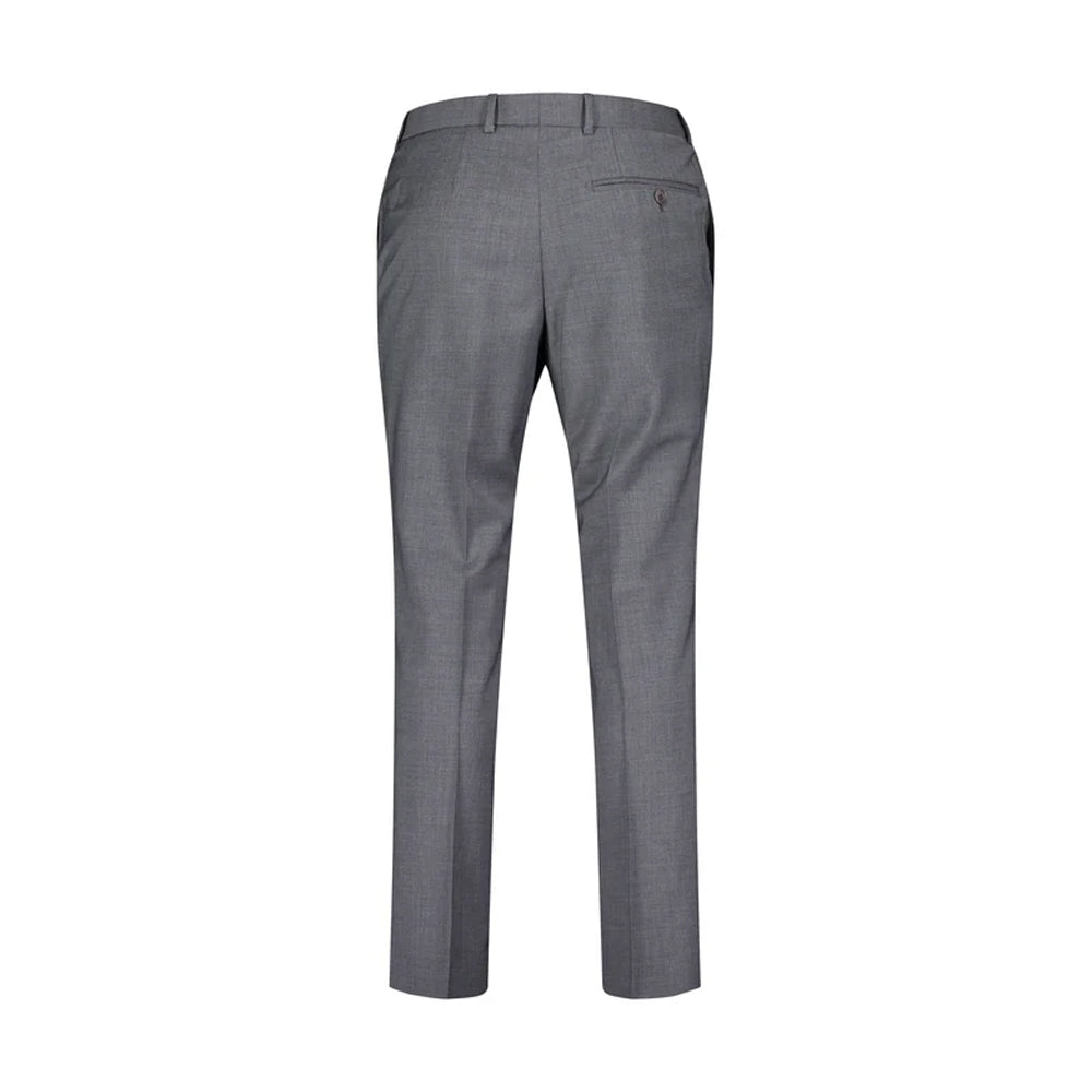 Charcoal - Back - Ted Baker Mens Panama Slim Suit Trousers