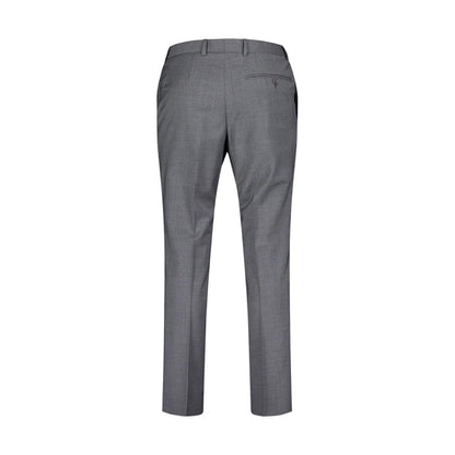 Charcoal - Back - Ted Baker Mens Panama Slim Suit Trousers
