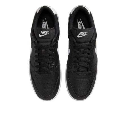 Black-White - Lifestyle - Nike Mens Court Borough Swoosh Leather Trainers