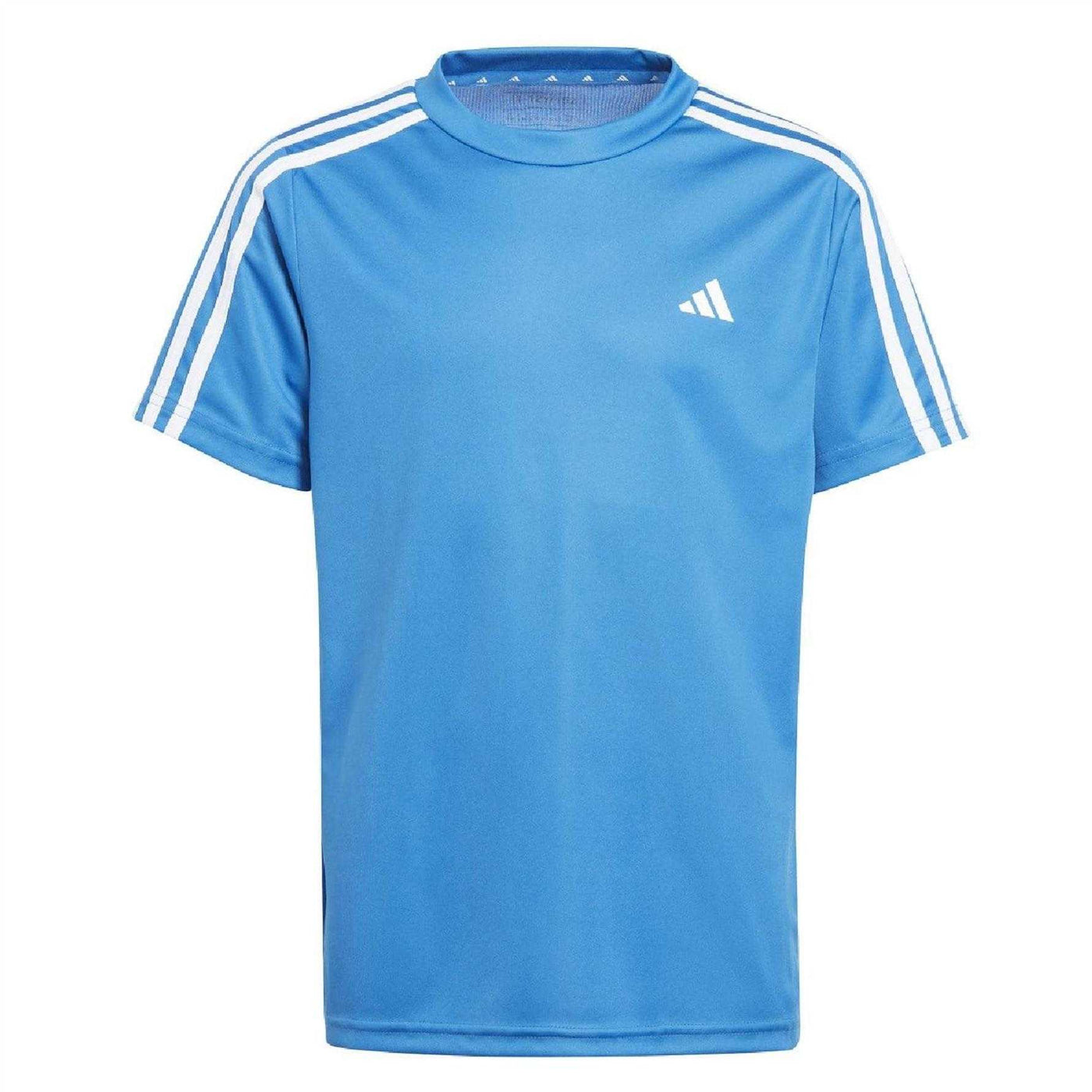 Black Blue - Side - Adidas Boys Train Essentials Training T-Shirt & Shorts Set