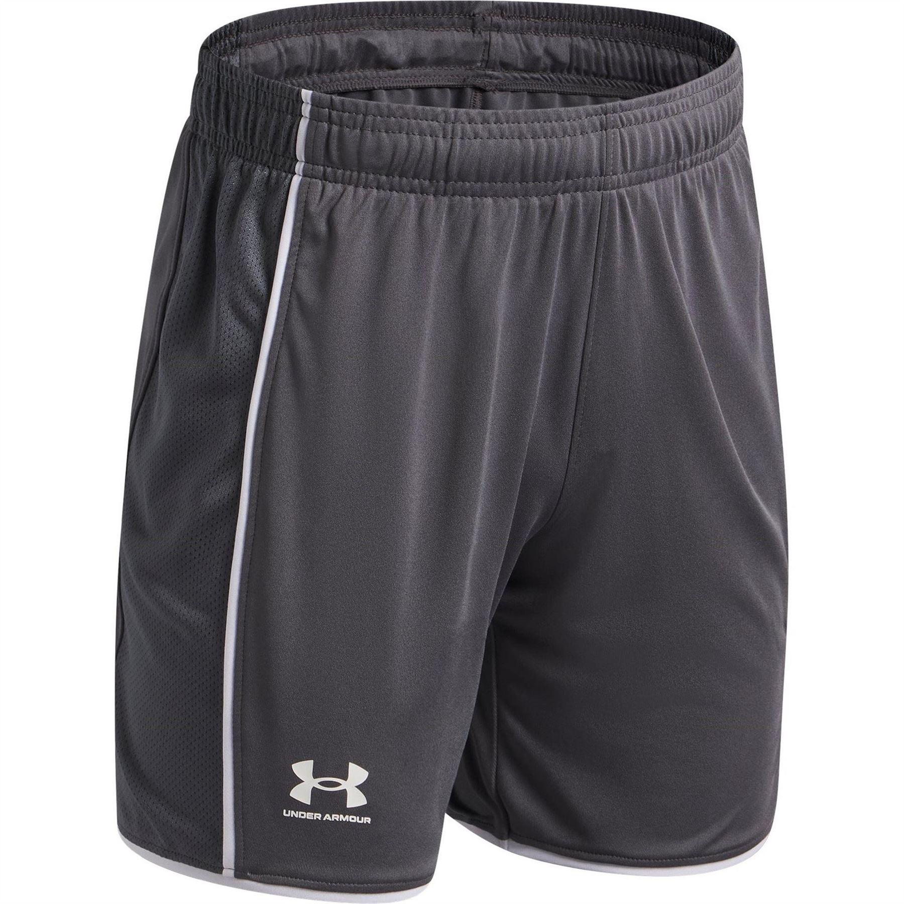 White Castlerock - Side - Under Armour Childrens-Kids Performance Shorts