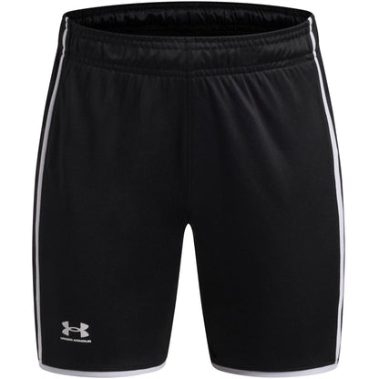 Black-White - Front - Under Armour Childrens-Kids Performance Shorts