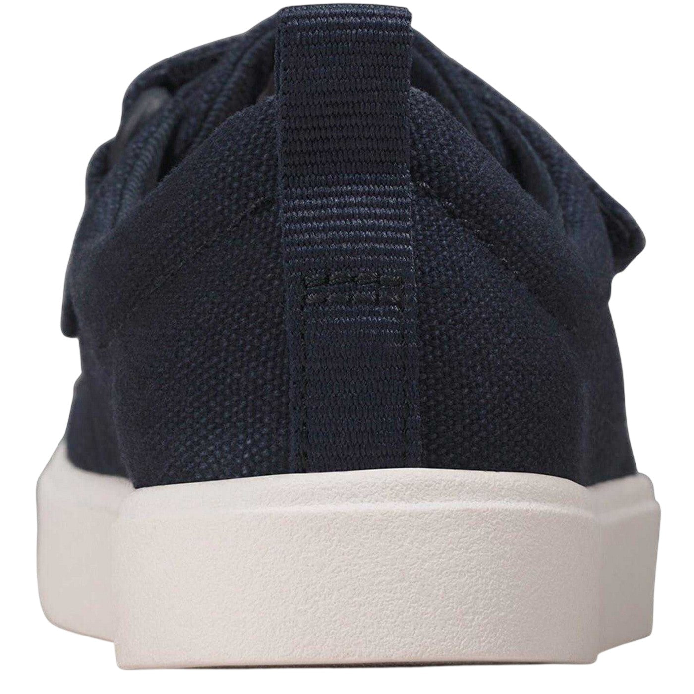 Navy-Canvas - Back - Clarks Childrens-Kids Bright Canvas Trainers