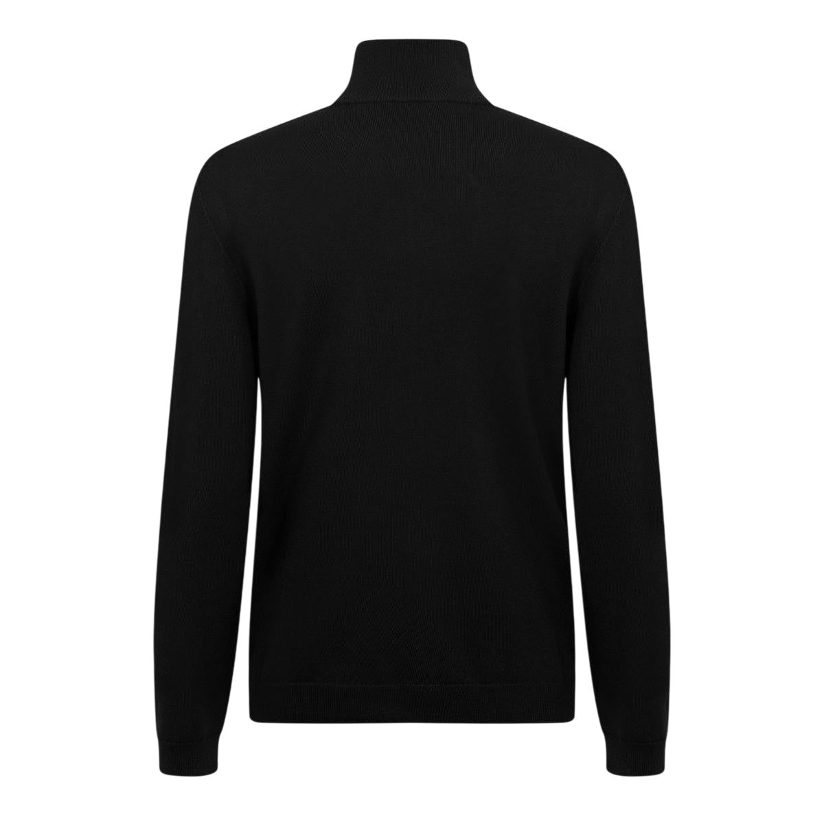 Black - Back - Boss Mens Full Zip Cardigan