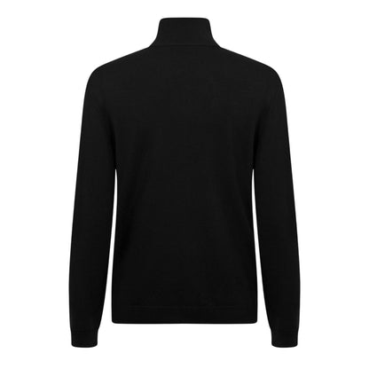 Black - Back - Boss Mens Full Zip Cardigan