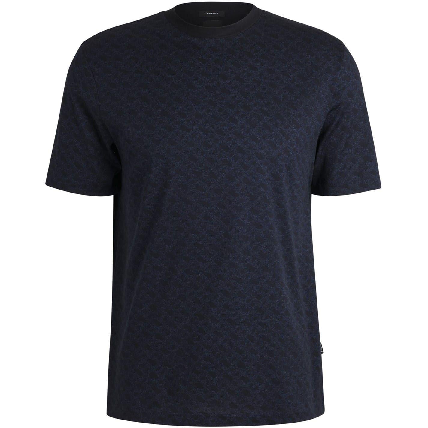 Dark Blue - Front - Boss Mens Taut T-Shirt