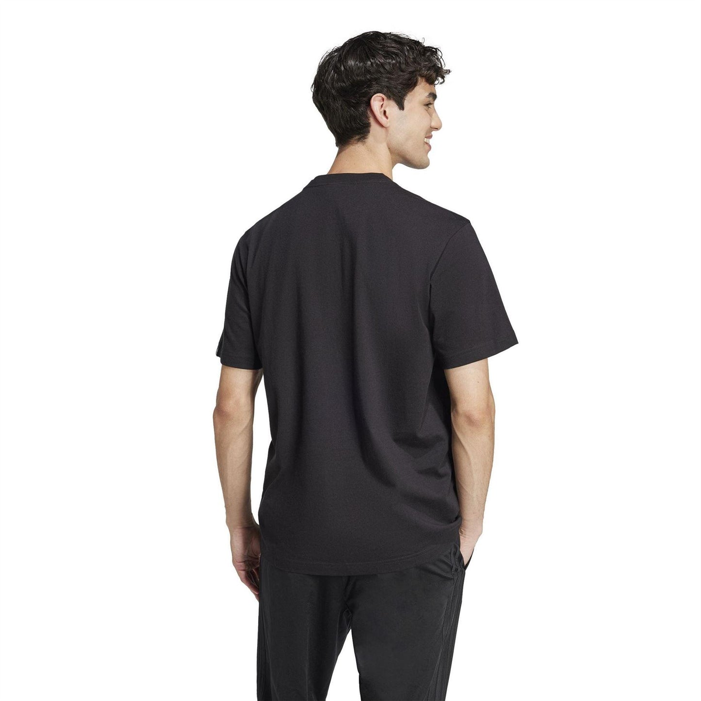Black - Back - Adidas Mens Graphic Logo T-Shirt