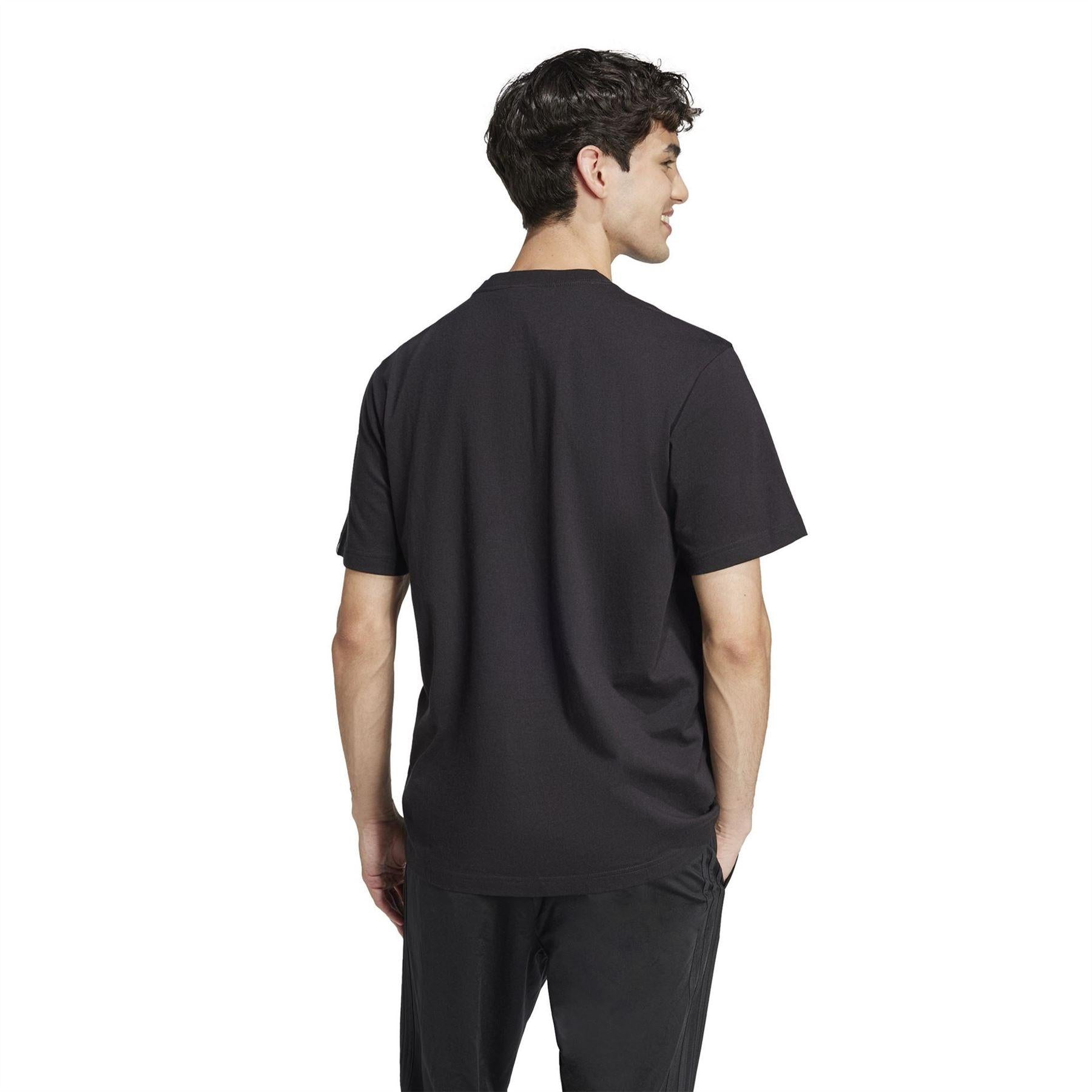 Black - Back - Adidas Mens Graphic Logo T-Shirt