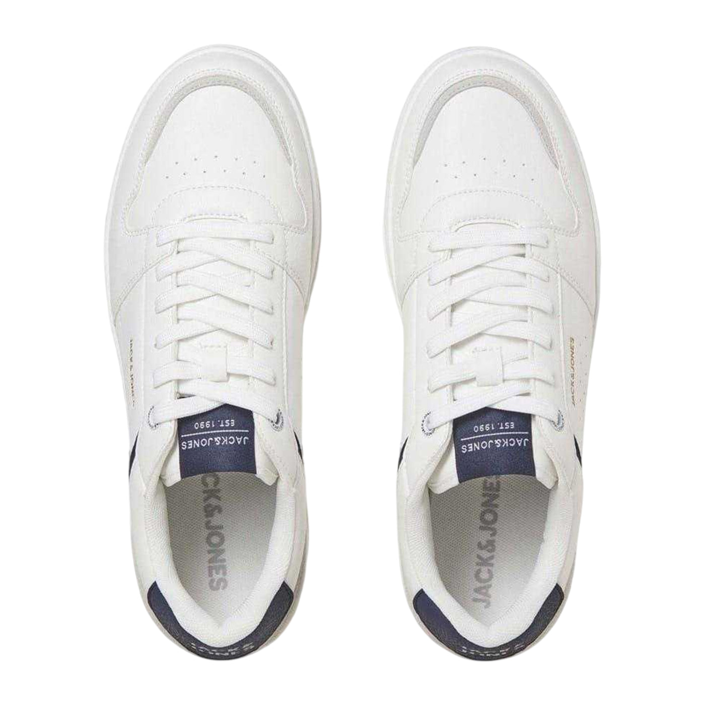 White - Side - Jack And Jones Mens Ealing Trainers