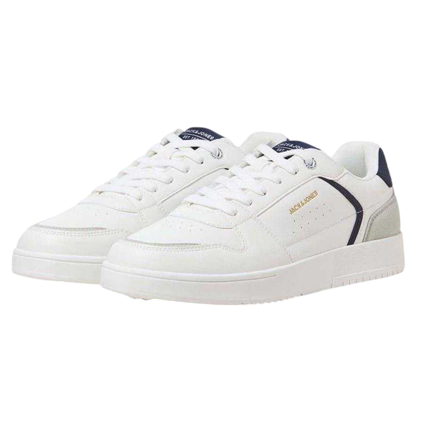 White - Pack Shot - Jack And Jones Mens Ealing Trainers