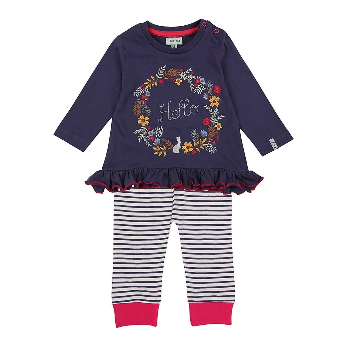Multicoloured - Front - Lilly & Sid Baby Girls Co-ord Set
