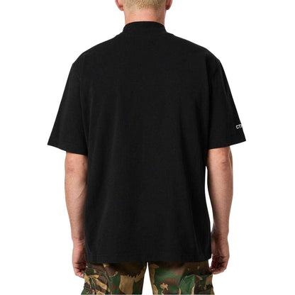 Black-White - Back - Heron Preston Mens CTMNB Jersey Oversized T-Shirt