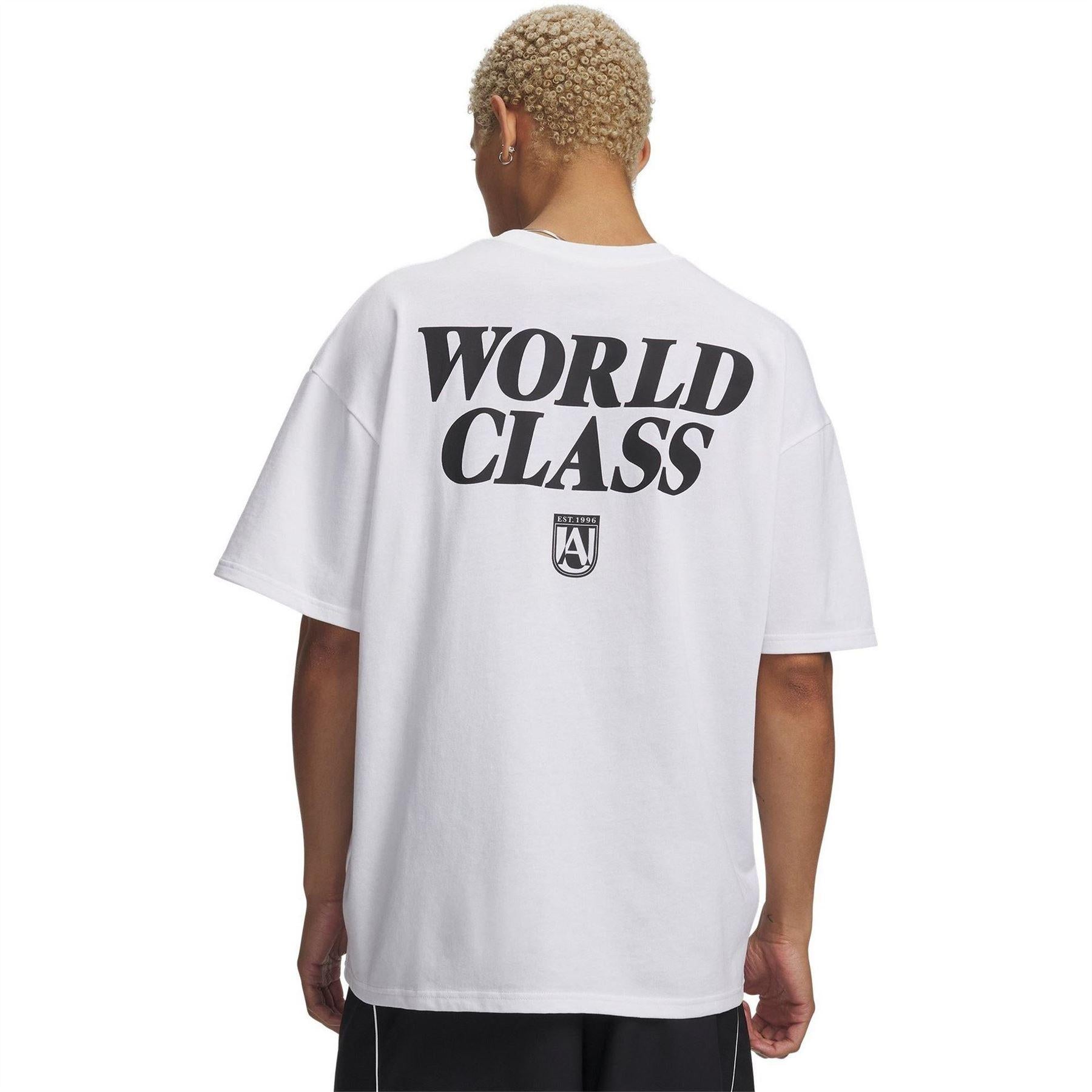 White - Back - Under Armour Mens GFB Earth Graphic Print Fitted T-Shirt
