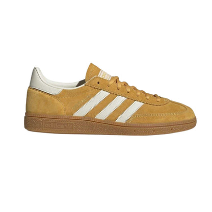 Yellow-Creamy White - Side - Adidas Mens Spezial 3 Stripes Suede Handball Trainers