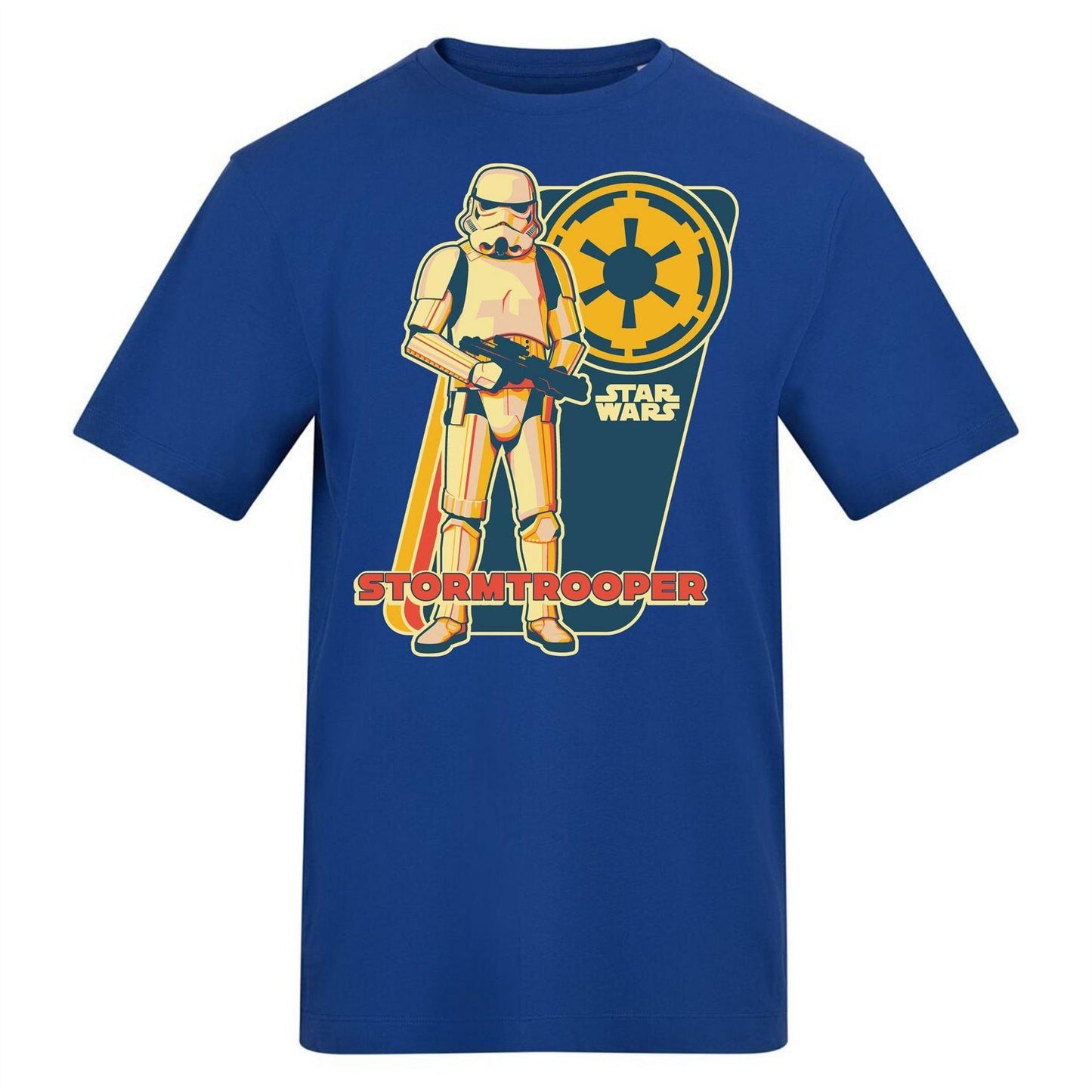 White-Black - Front - Star Wars Unisex Adult Stormtrooper Print Regular T-Shirt