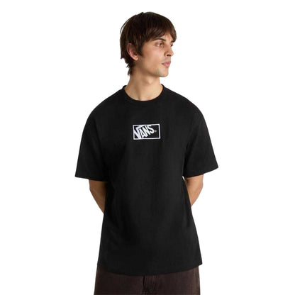 Black - Side - Vans Mens Box Logo Oversized T-Shirt