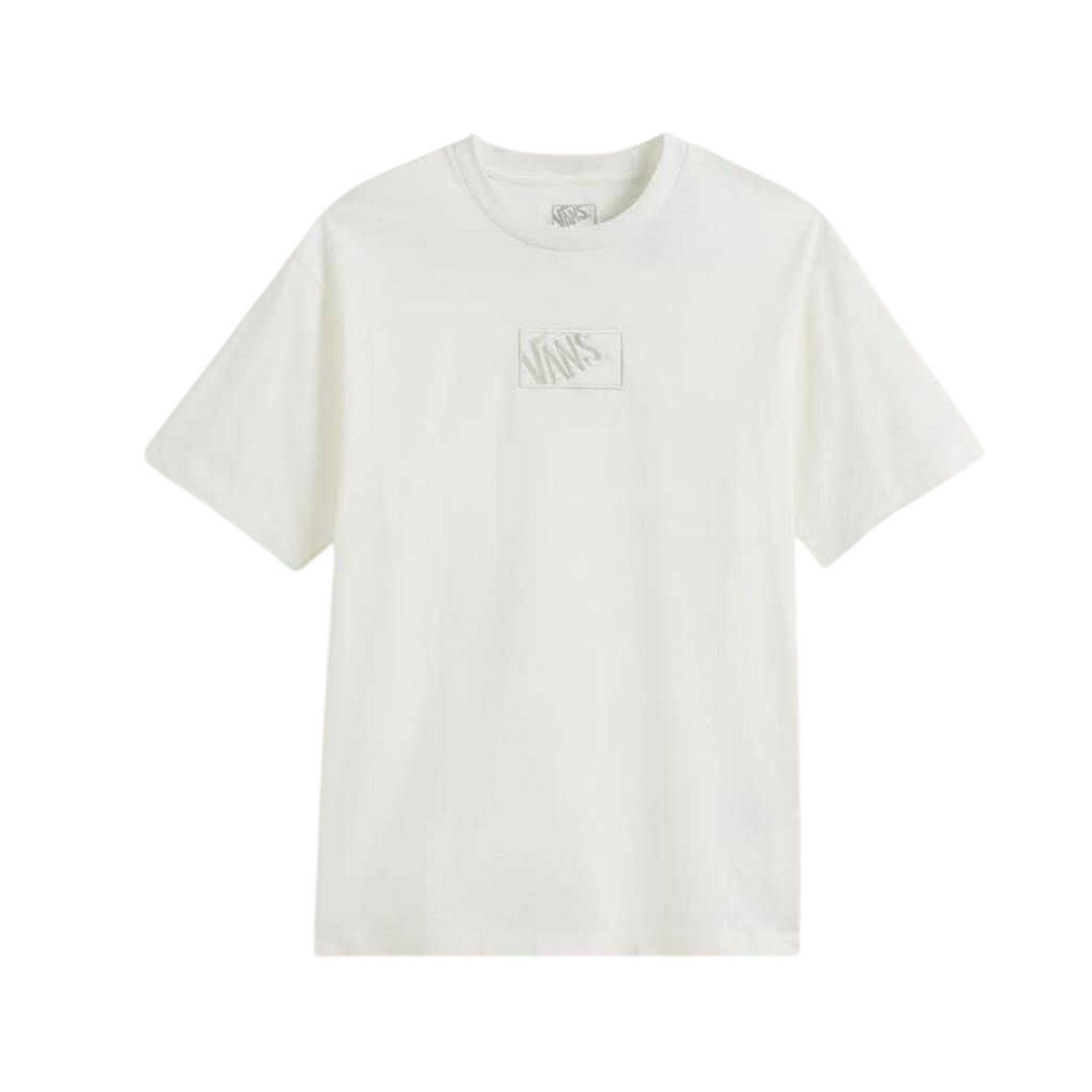 Marshmallow - Front - Vans Mens Box Logo Oversized T-Shirt